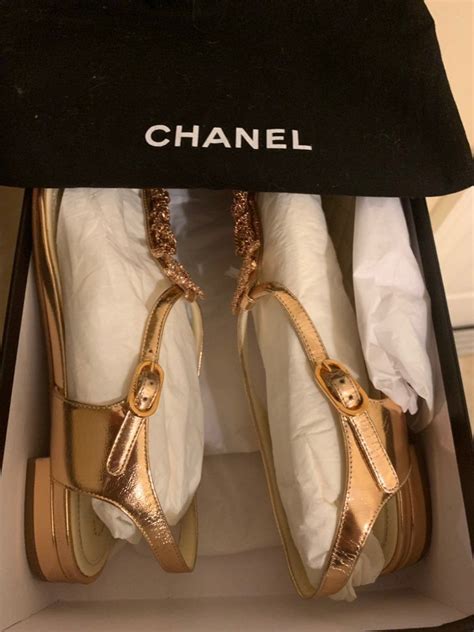 chanel sandali 2015|authentic Chanel sandals.